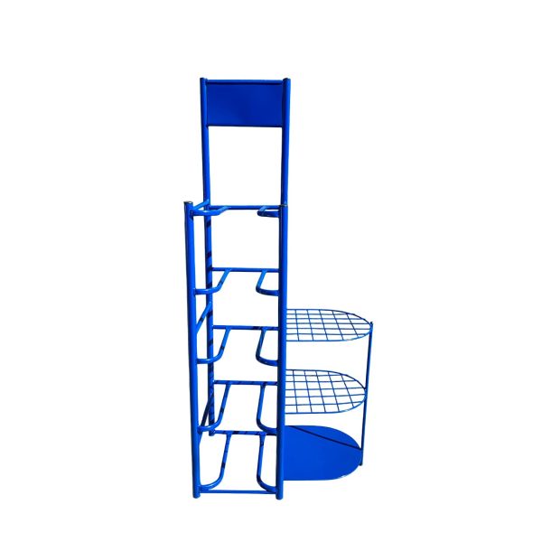 Exhibidor 4 garrafones con Estantería Lateral LUBEEFA Arte Tubular