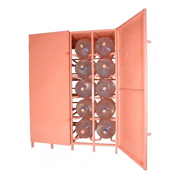 Contenedor cerrado para 10 garrafones LUBEEFA Arte Tubular
