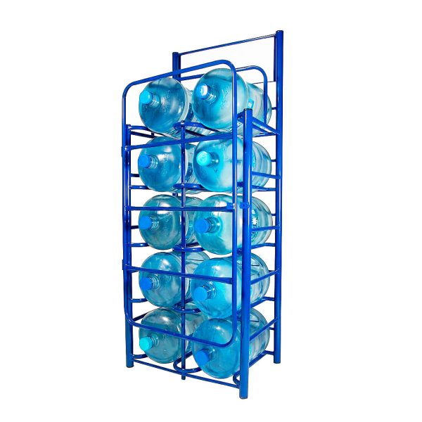 Exhibidor para 10 garrafones con protección LUBEEA Arte Tubular