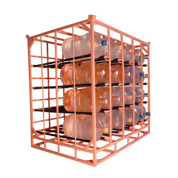 Rack industrial para 40 garrafones LUBEEFA Arte Tubular