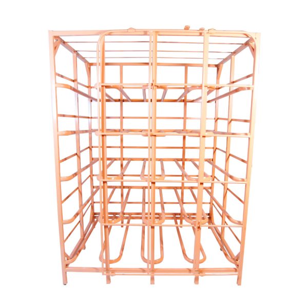 Rack industrial para 40 garrafones con protección LUBEEFA Arte Tubular