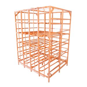 Rack industrial para 40 garrafones con protección LUBEEFA Arte Tubular
